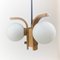 Bony Hanging Lamp in Glass and Wood 3