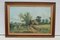 Unknown, Rural Landscape with Figures, Oil on Canvas, Framed, Image 1