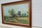 Unknown, Rural Landscape with Figures, Oil on Canvas, Framed 2