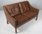 Brown Leather Model 2208 Two-Seat Sofa from Fredericia, Image 3