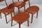 Oak and Aniline Leather Dining Chairs, Denmark, 1960s 5