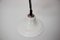 Lámpara colgante Mid-Century ajustable de vidrio, años 70, Imagen 4