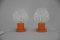 Orange Table Lamps by Kamenicky Senov, 1970s, Set of 2, Image 3