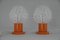 Orange Table Lamps by Kamenicky Senov, 1970s, Set of 2 1