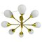 Mid-Century Modern Brass Chandelier from Kaiser Leuchten, 1960s, Image 1