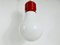 Lámpara colgante Red Bulb atribuida a Ingo Maurer, Imagen 4