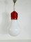 Red Bulb Pendant Light attributed to Ingo Maurer 2