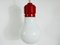 Lampe à Suspension Ampoule Rouge attribuée à Ingo Maurer 5