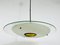 Mid-Century Italian Brass and Glass Ceiling Lamp, 1950s, Image 6