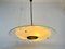 Mid-Century Italian Brass and Glass Ceiling Lamp, 1950s 8
