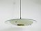 Mid-Century Italian Brass and Glass Ceiling Lamp, 1950s 4