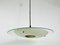 Mid-Century Italian Brass and Glass Ceiling Lamp, 1950s, Image 4