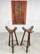 Vintage Brutalist Spanish Bar Stools, Image 6