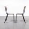 French Stacking Chairs from Mullca, 1960s, Set of 2 3