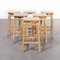 Laboratory Stools from Lamstak, 1950s, Set of 6, Image 1