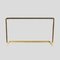 Brass Console Table with Glass Top by Sandro Petti for Angolo Metalarte 3