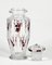 Vase Art Déco en Verre avec Décorations en Argent par Karl Palda, 1930s 7
