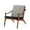 Lean Back Lounge Chair in Nabuk Teak from Warm Nordic 5