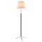 White Pie De Salón G3 Floor Lamp in Chrome by Jaume Sans 1