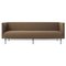 Three Seater Galore Sofa in Cappuccino Brown from Warm Nordic 1