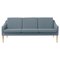 Mr Olsen Three Seater Sofa in Cloudy Grey from Warm Nordic 1