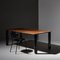 Large Sunday Dining Table in Black Wood and Black Marble by Jean-Baptiste Souletie 10