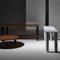 Large Sunday Dining Table in Black Wood and Black Marble by Jean-Baptiste Souletie 9