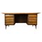 Wood Desk Attributed to Melchiorre Bega, Italy, 1950s 1
