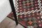 Flachgewebter türkischer Vintage Kelim Area Teppich aus Wolle 6