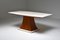 Art Deco Italian Dining Table with Marble Top, 1940s 2