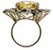 9 Karat Rose Gold and Silver Retro Ring 3