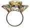 9 Karat Rose Gold and Silver Retro Ring, Image 3
