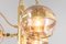Lámpara de araña Sciolari pequeña de latón de Gaetano Sciolari, Germany, años 60, Imagen 8