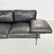 Modernes italienisches Sofa aus schwarzem Leder Diesis von Antonio Citterio für B & b, 1980er 6