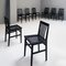 Modern Italian Black Lacquered Wood Milan Chairs by Aldo Rossi for Molteni, 1987, Set of 8 2