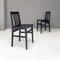 Moderne italienische Milan Stühle aus schwarz lackiertem Holz von Aldo Rossi für Molteni, 1987, 8er Set 4