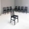 Modern Italian Black Lacquered Wood Milan Chairs by Aldo Rossi for Molteni, 1987, Set of 8, Image 3