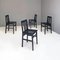 Moderne italienische Milan Stühle aus schwarz lackiertem Holz von Aldo Rossi für Molteni, 1987, 8er Set 5