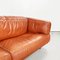 Modern Italian Brown Leather Sofa Twice by Cerri for Poltrona Frau, 1980s 5