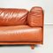 Modern Italian Brown Leather Sofa Twice by Cerri for Poltrona Frau, 1980s, Image 6