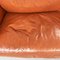Modern Italian Brown Leather Sofa Twice by Cerri for Poltrona Frau, 1980s 8