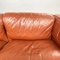 Modern Italian Brown Leather Sofa Twice by Cerri for Poltrona Frau, 1980s 7