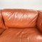 Modern Italian Brown Leather Sofa Twice by Cerri for Poltrona Frau, 1980s, Image 7