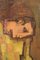 Kubistisches Porträt eines Mannes, 1960er, Öl auf Leinwand 5