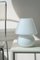 Vintage Murano White Baby Mushroom Table Lamp 1