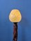 Lámpara de mesa Art Déco de madera tallada a mano, Imagen 4