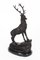20th Century Bronze Stags Deer, Set of 2 2