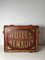 Mid-Century Wooden Box from Huiles Renault 3