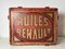 Mid-Century Wooden Box from Huiles Renault, Image 1