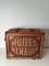 Mid-Century Wooden Box from Huiles Renault 2